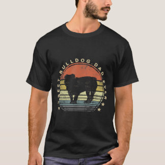 ブル最高のドッグパパエバーダディーギフトドッグラバーペットオウ Tシャツ