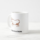 ブル決定ブラウン コーヒーマグカップ (正面左)