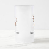 ブル決定ブラウン フロストグラスビールジョッキ (中央)