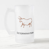 ブル決定ブラウン フロストグラスビールジョッキ (左)