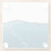 ブル澄んーウェーブ ガラスコースター (裏面)