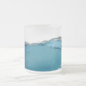 ブル澄んーウェーブ フロストグラスマグカップ (中央)