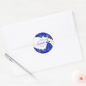 ブル王室のーアンドシルバーフローラキンセアニェラクラシックR ラウンドシール (封筒)