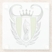 ブル王室の・テリア ガラスコースター (裏面)