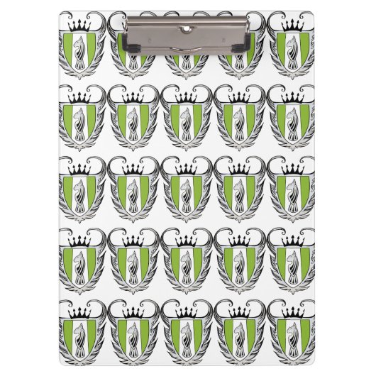 ブル王室の・テリア クリップボード (正面)