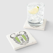 ブル王室の・テリア ストーンコースター (横)