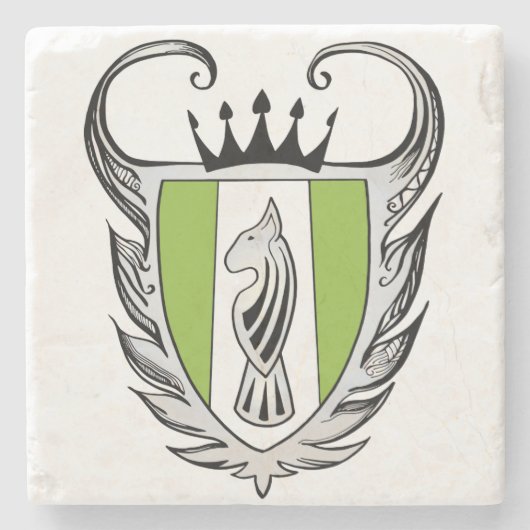 ブル王室の・テリア ストーンコースター (正面)