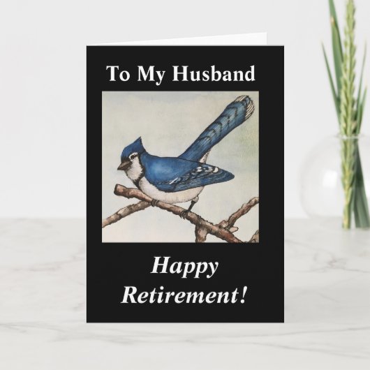 ブル素晴らしージェイ·トゥ·マイ·パン·リタイアメント·ウォーターカラー カード (正面)