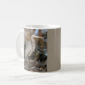 ブル素晴らしーヘロンバイアポンド写真 コーヒーマグカップ (正面左)