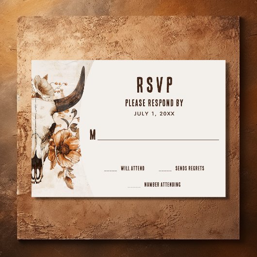 ブル素朴カウースカルフローラボホウェスタン結婚ズ 出欠カード