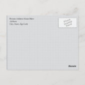 ブル航海のー、レッド、クリーム帆船カスタム ポストカード (裏面)