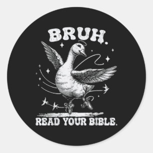 ブル読間抜けミームGod おもしろい Goose Ch ラウンドシール