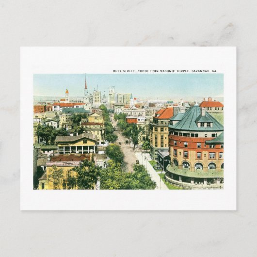 ブル通り、サバンナ、グルジア ポストカード (正面)