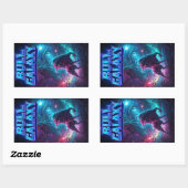 ブル銀河系ステッカー02 長方形シール (シート)