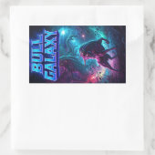 ブル銀河系ステッカー02 長方形シール (バッグ)