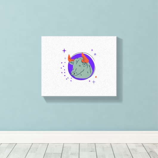 ブル キャンバスプリント (インサイチュ (ウッドフロア))