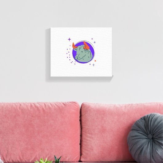 ブル キャンバスプリント (インサイチュ (リビング))