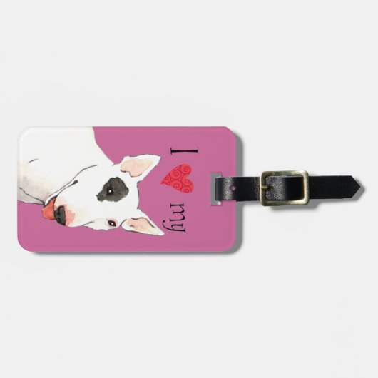 『ブル・テリア』 ラゲッジタグ (正面横)