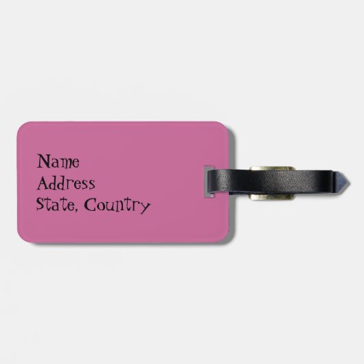 『ブル・テリア』 ラゲッジタグ (裏面横)