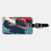 ブル・テリア・政治的パロディ ラゲッジタグ (正面横)