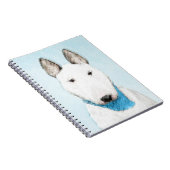 ブル・テリ絵画アーズ – かわいいオリジナルドッグアート ノートブック (右側)