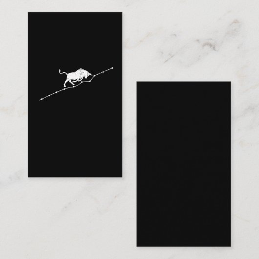 ブル·トレンド株式市場取引トレーダー投資家 名刺 (正面/裏面)