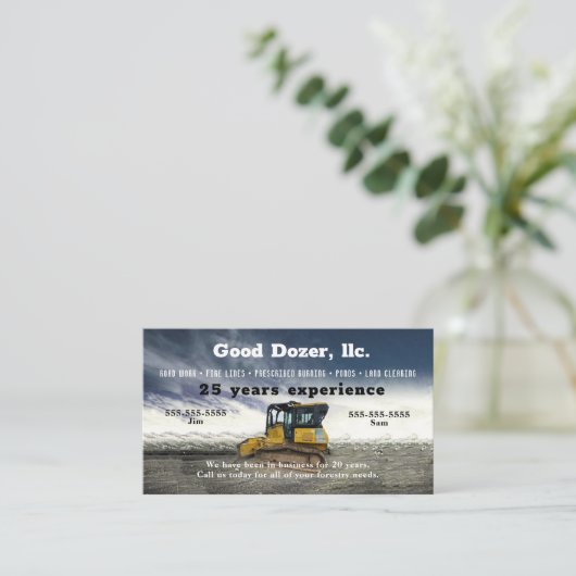 ブル・ドーザーの名刺 名刺 (スタンド正面)