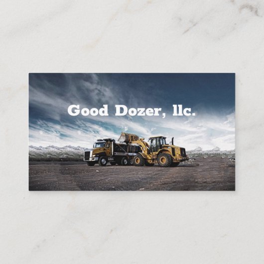 ブル・ドーザーの名刺 名刺 (裏面)