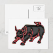 ブル ポストカード (正面/裏面)