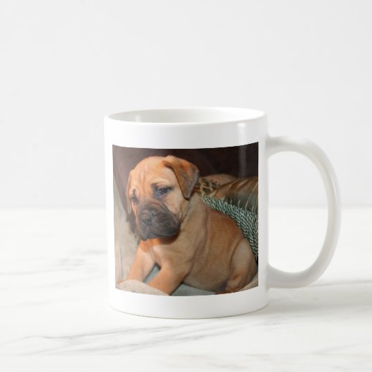 ブル・マスチフのpuppieのマグ コーヒーマグカップ (右)