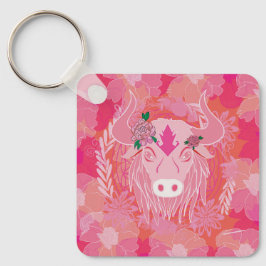 ブル，人生の花，青，曼荼羅，禅，チャクラ キーホルダー