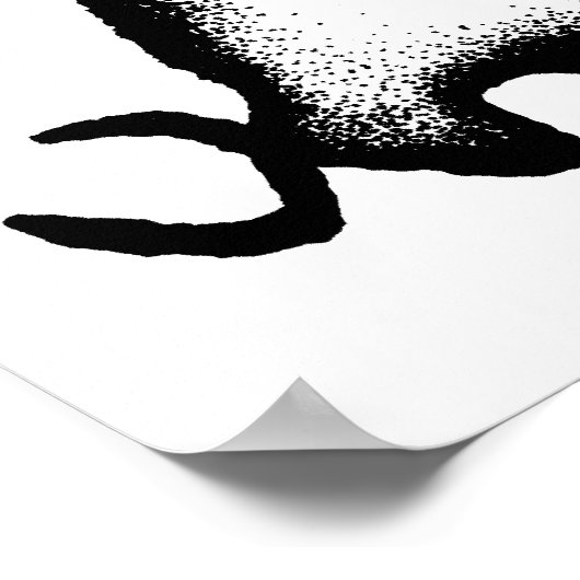 ブル – 黒 ポスター (角)