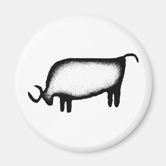 ブル – 黒 マグネット (正面)