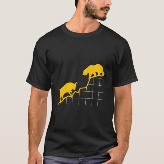 ブル vs ベア I シェアーズ 株式市場ETF資本 Tシャツ (正面)