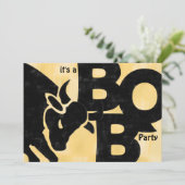 ブルBBQパーティの招待状 招待状 (スタンド正面)