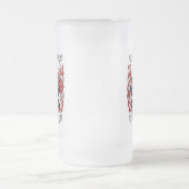 ブレアの家紋-ブレアの紋章付き外衣 フロストグラスビールジョッキ (中央)