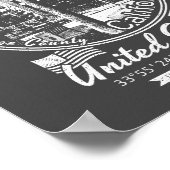 ブレアカリフォルニア州 – ブレアカ市 ポスター (角)