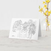 ブレアキャッスルハイランダーアイレッデールテリア カード (黄色い花)