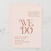 ブレアニュートラル結婚モダンズ 招待状 (正面/裏面)