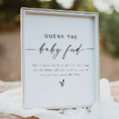 ブレアモダンはベビー食べ物ベビーシャワーゲームを推測 ポスター