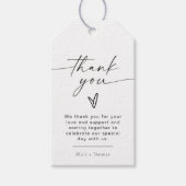 ブレアモダンボヘミアンハートありがとう ギフトタグ (正面)