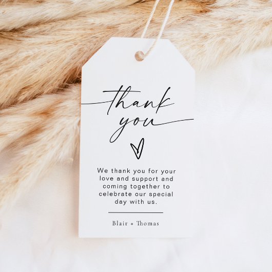 ブレアモダンボヘミアンハートありがとう ギフトタグ