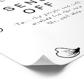 ブレアモダンボヘミアン結婚の花びらトスがオフを送信 ポスター (角)