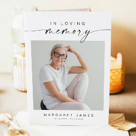 ブレアモダンミニマル追悼式プログラム カード