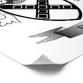 ブレア家紋コートオブアームズ ポスター (角)