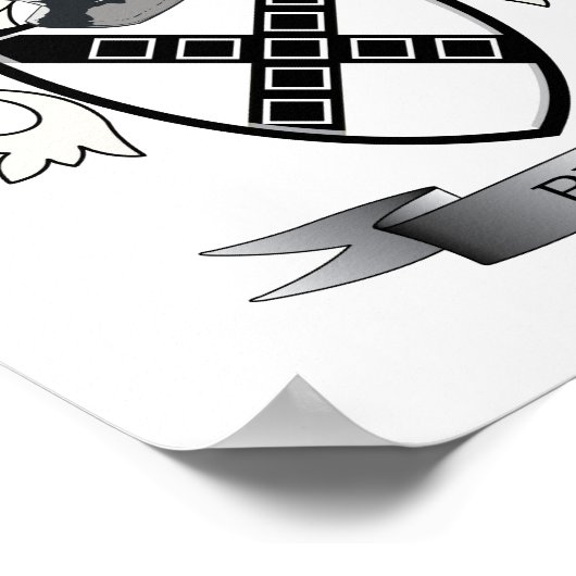 ブレア家紋コートオブアームズ ポスター (角)