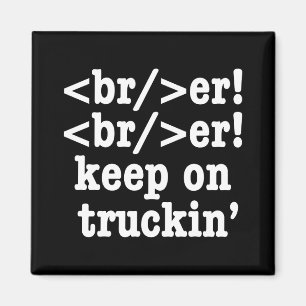 ブレイカー!保バー! on truckin' // HTMLコード マグネット