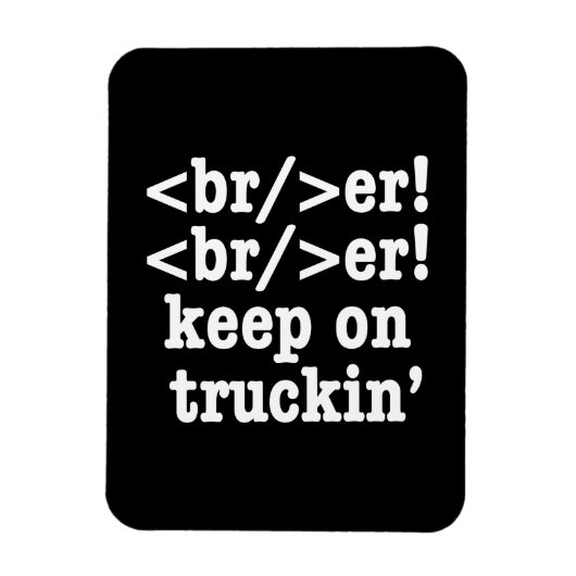ブレイカー!保バー! on truckin' // HTMLコード マグネット (縦)