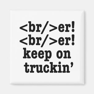 ブレイカー!保バー! on truckin' // HTMLコード マグネット