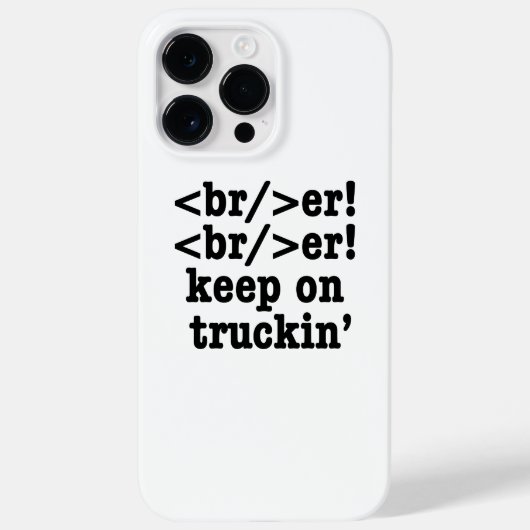 ブレイカー!保バー! on truckin' // HTMLコード Case-Mate iPhoneケース (裏面)